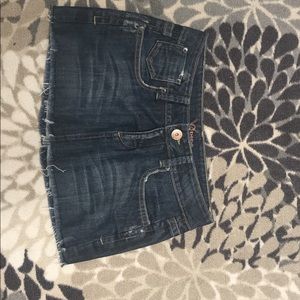 BEBE jean skirt